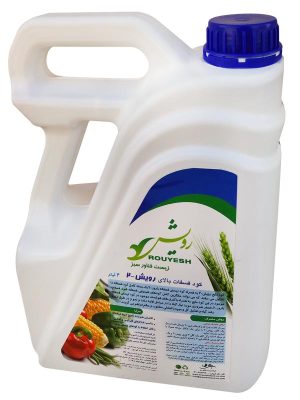 کود آلی رویش-2 مایع (فسفات بالا) 4 لیتری تولید شرکت زیست فناور سبز